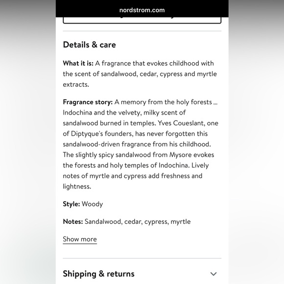 Diptyque Tam Dao 1.7 ounce bottle - Picture 8 of 8